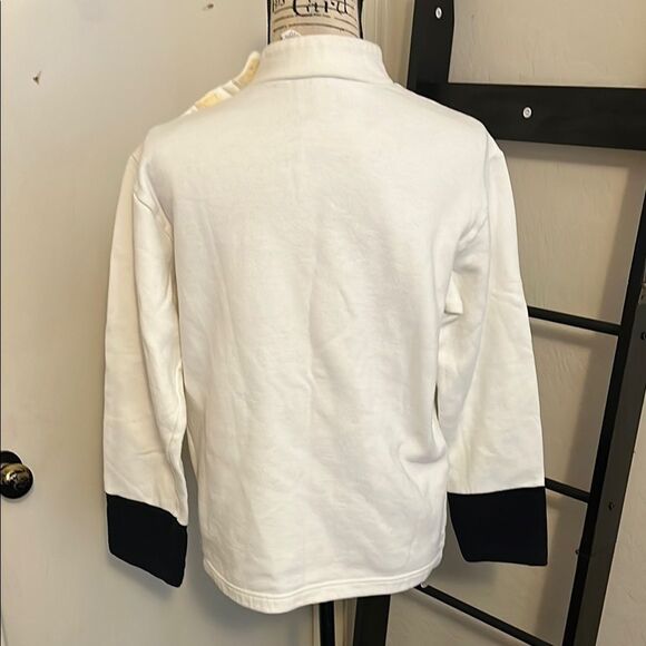 Vintage Disney Dalmatian Dog Embroidered White Black Pullover Sweatshirt Casual - Picture 5 of 11